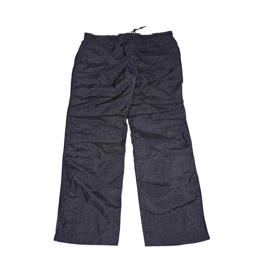 Vintage Black Nylon Track Pants